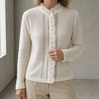 Elegant Women's Scalloped Lace Cardigan for a Sophisticated, Polished Everyday Look