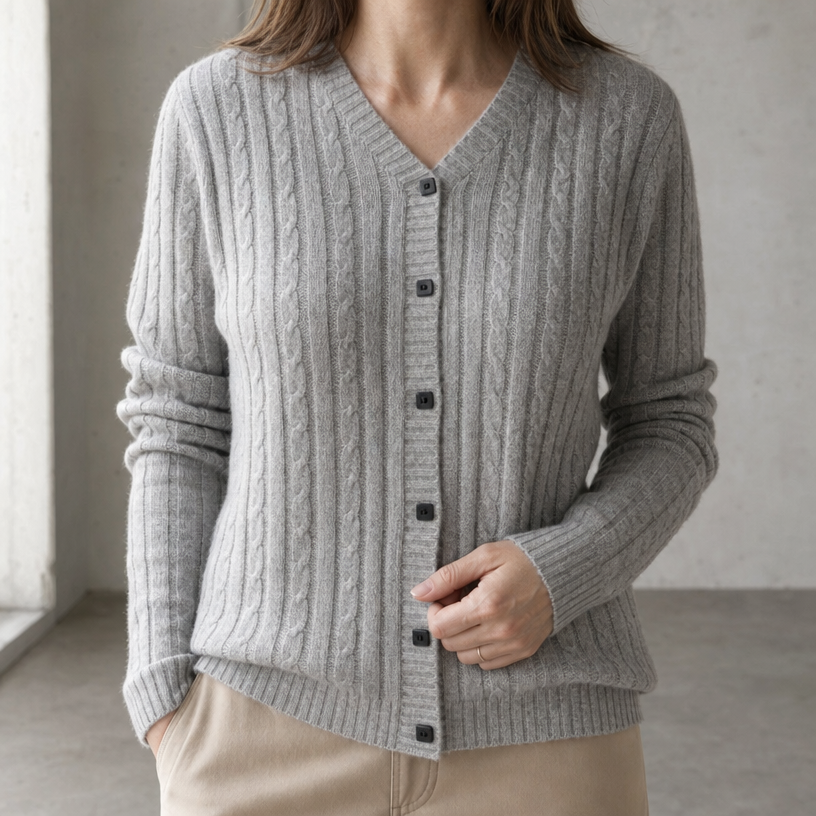 Stylish Women's Cable Knit Cardigan for Everyday Wear and Special Occasions