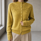 Elegant Women's Mock Neck Thumbhole Cardigan for Effortless Everyday Style and Comfort