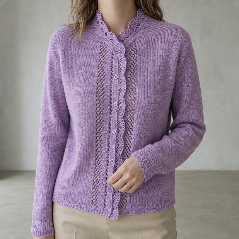 Elegant Women's Scalloped Lace Cardigan for a Sophisticated, Polished Everyday Look