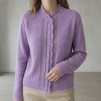 Elegant Women's Scalloped Lace Cardigan for a Sophisticated, Polished Everyday Look