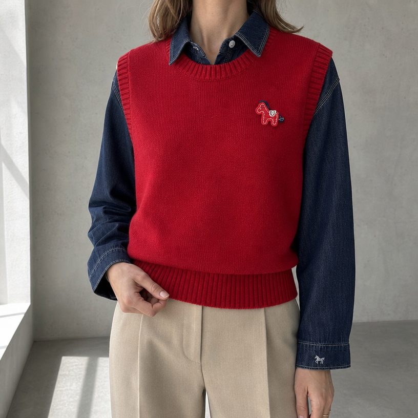 Stylish Women's Cropped Knit Vest Designed for All-Day Comfort and Ease