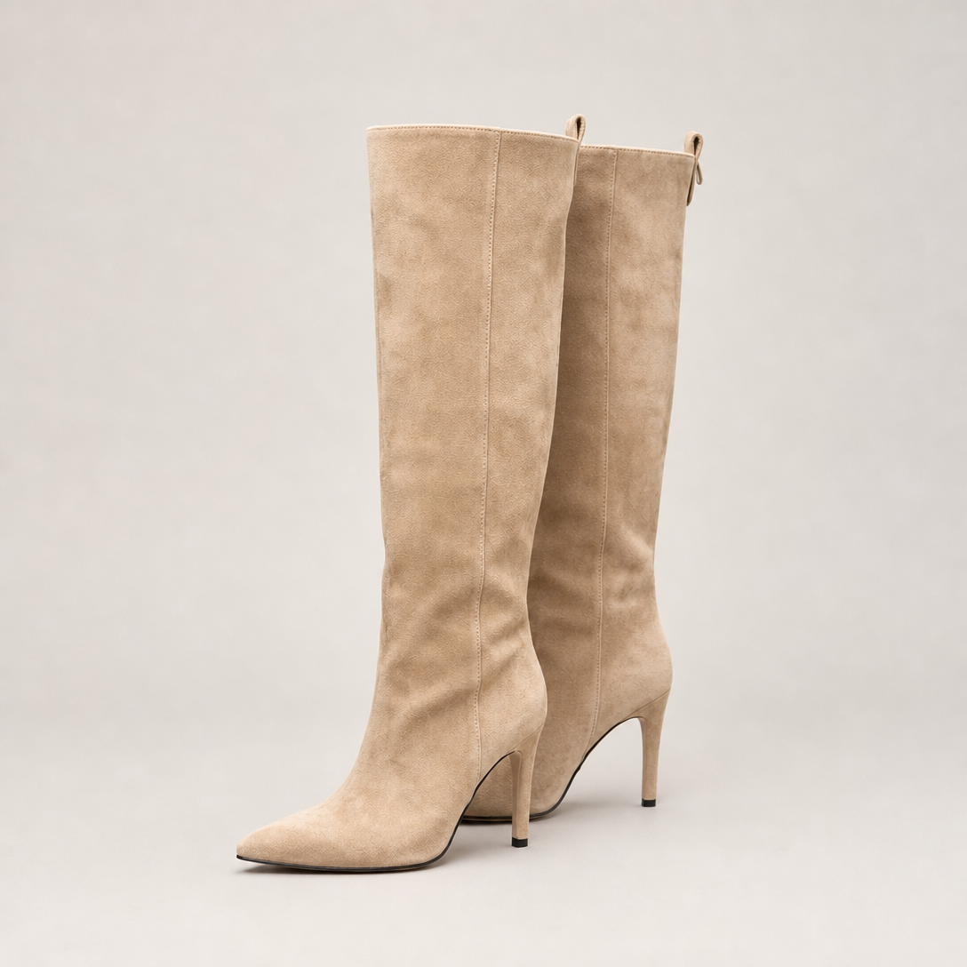 Comfortable Women's Pointed Toe Stiletto Boots for Cozy Autumn Days and Easy Styling