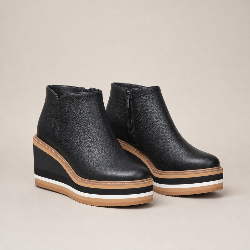 Comfortable Women's Wedge Ankle Boots for Cozy Autumn Days and Easy Styling