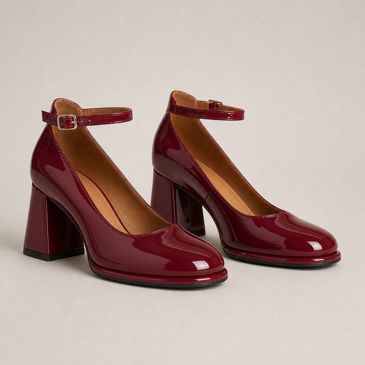 Comfortable Women's Ankle Strap Pumps with a Chic, Sophisticated Everyday Look
