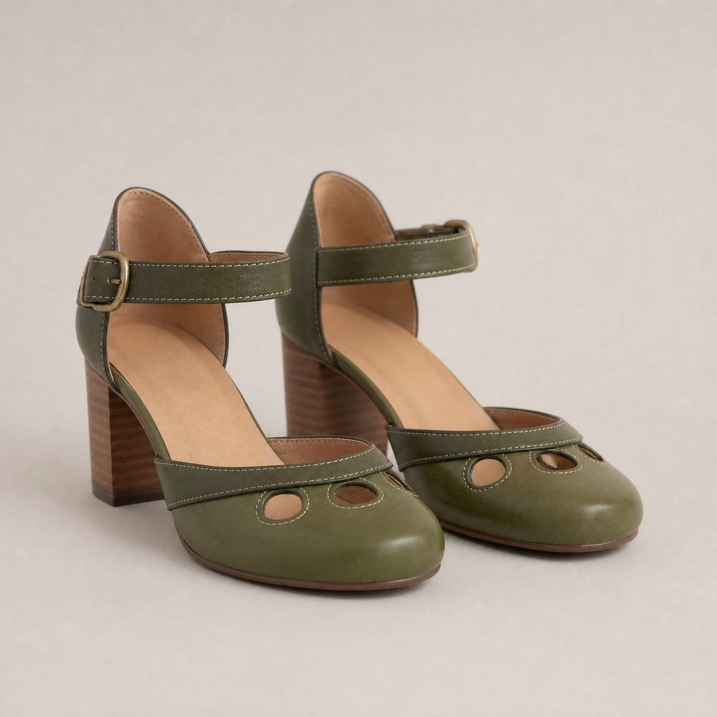 Elegant Women's Orthopedic Ankle Strap Pumps for Effortless Everyday Style and Comfort