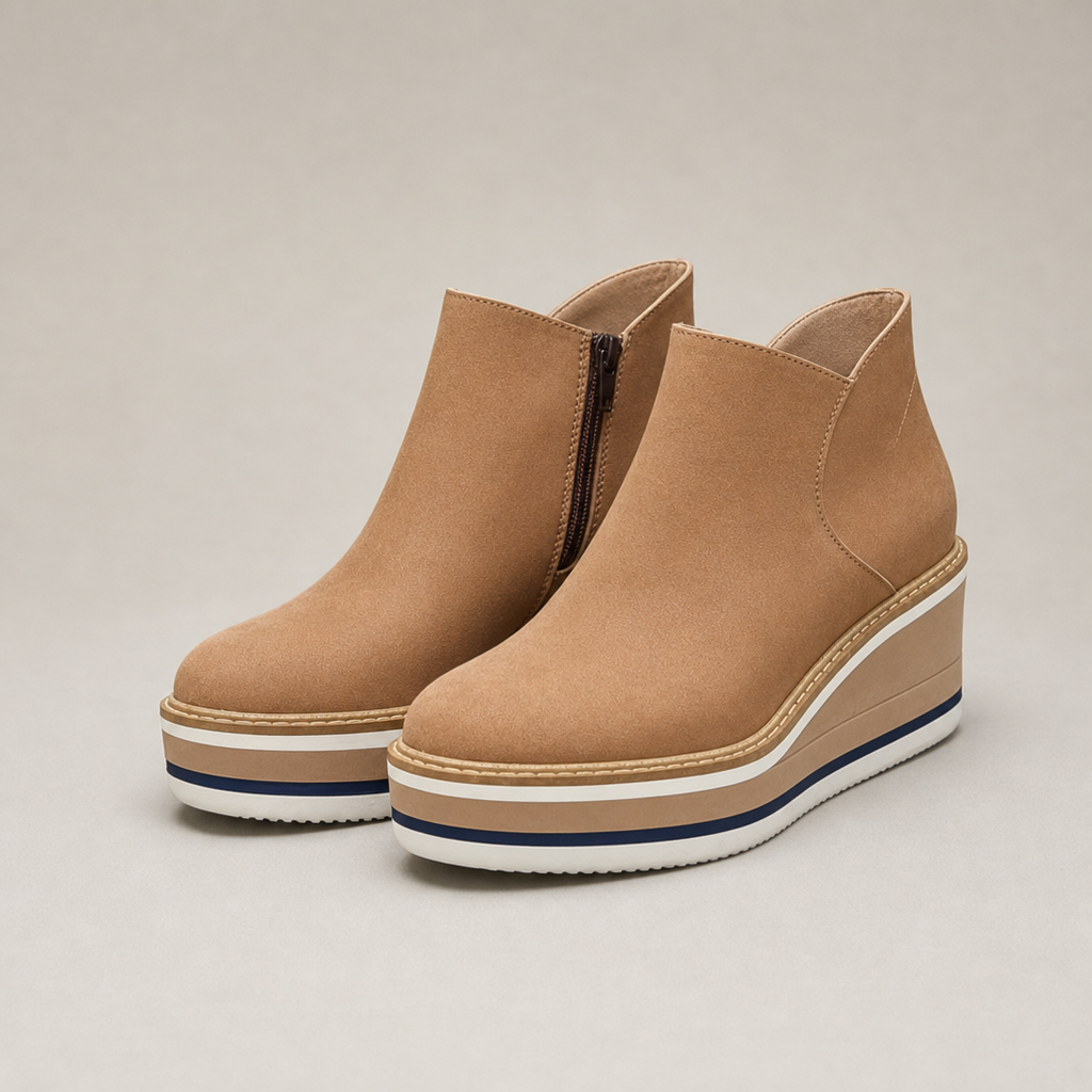 Comfortable Women's Wedge Ankle Boots for Cozy Autumn Days and Easy Styling