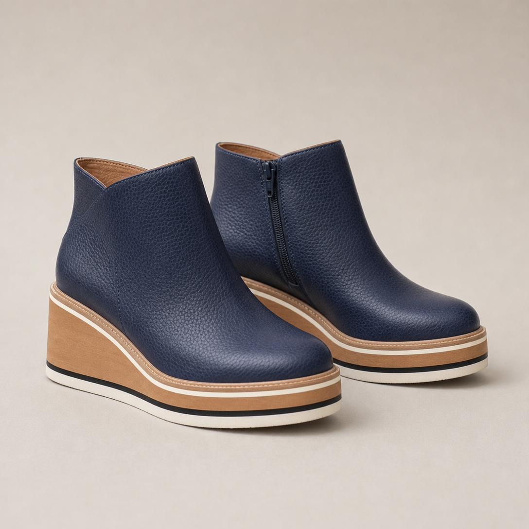 Comfortable Women's Wedge Ankle Boots for Cozy Autumn Days and Easy Styling