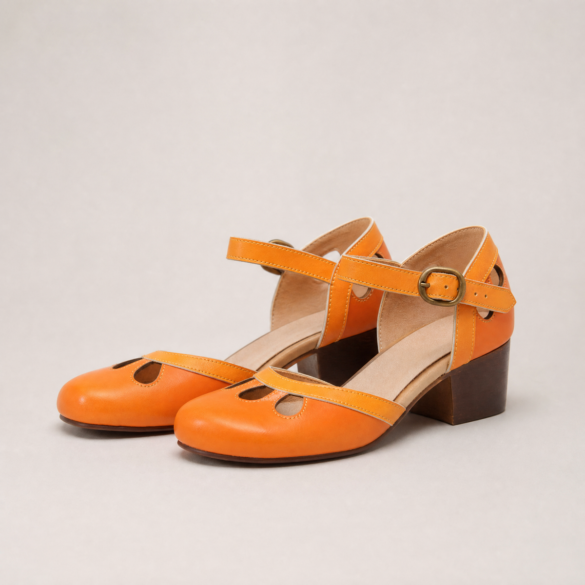 Elegant Women's Orthopedic Ankle Strap Pumps for Effortless Everyday Style and Comfort