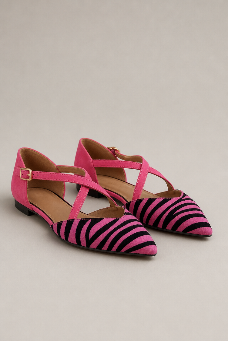 Elegant Women's Cross-Strap Flats for Effortless Everyday Style and Comfort