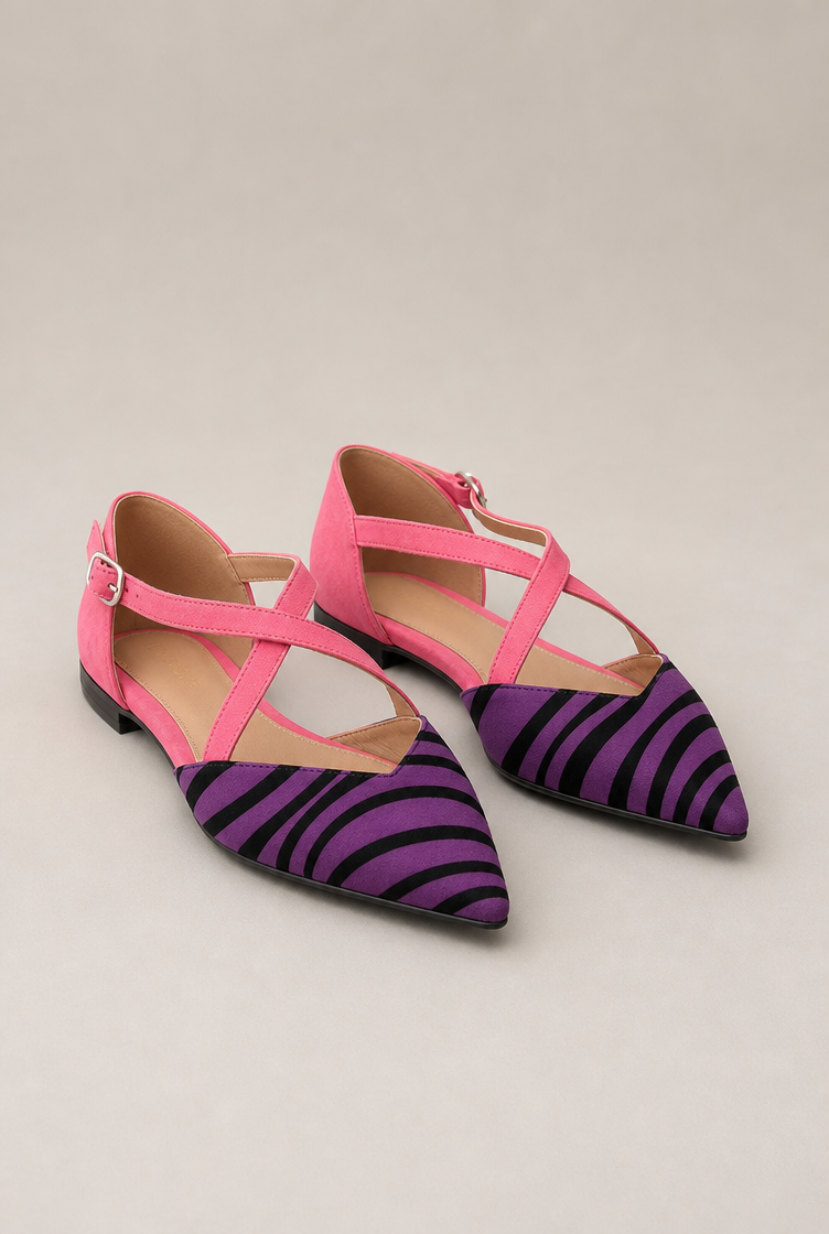 Elegant Women's Cross-Strap Flats for Effortless Everyday Style and Comfort