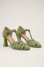 Elegant Women's Cutout T-Strap Pumps for Effortless Everyday Style and Comfort
