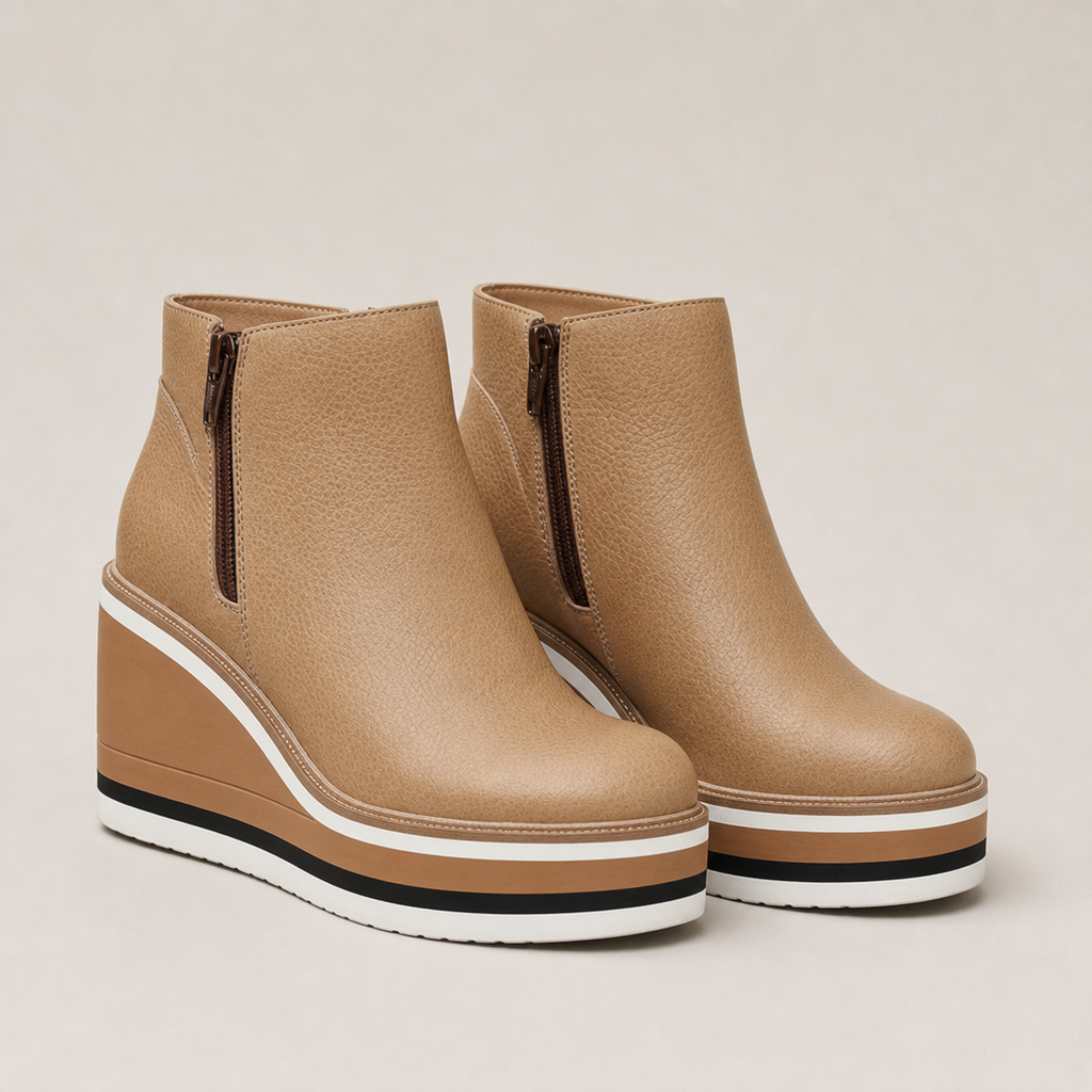 Comfortable Women's Wedge Ankle Boots for Cozy Autumn Days and Easy Styling