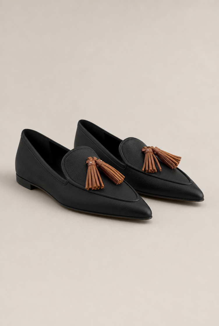 Elegant Women's Pointed Tassel Loafers for Effortless Everyday Style and Comfort