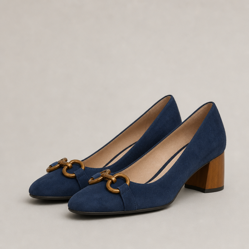 Elegant Women's Orthopedic Block Heel Pumps for Effortless Everyday Style and Comfort