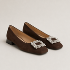 Stylish Women's Orthopedic Square Toe Flats Designed for All-Day Comfort and Ease