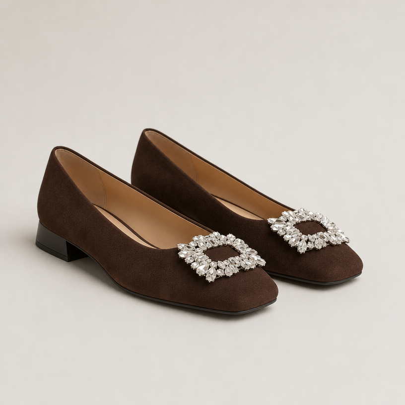 Stylish Women's Orthopedic Square Toe Flats Designed for All-Day Comfort and Ease
