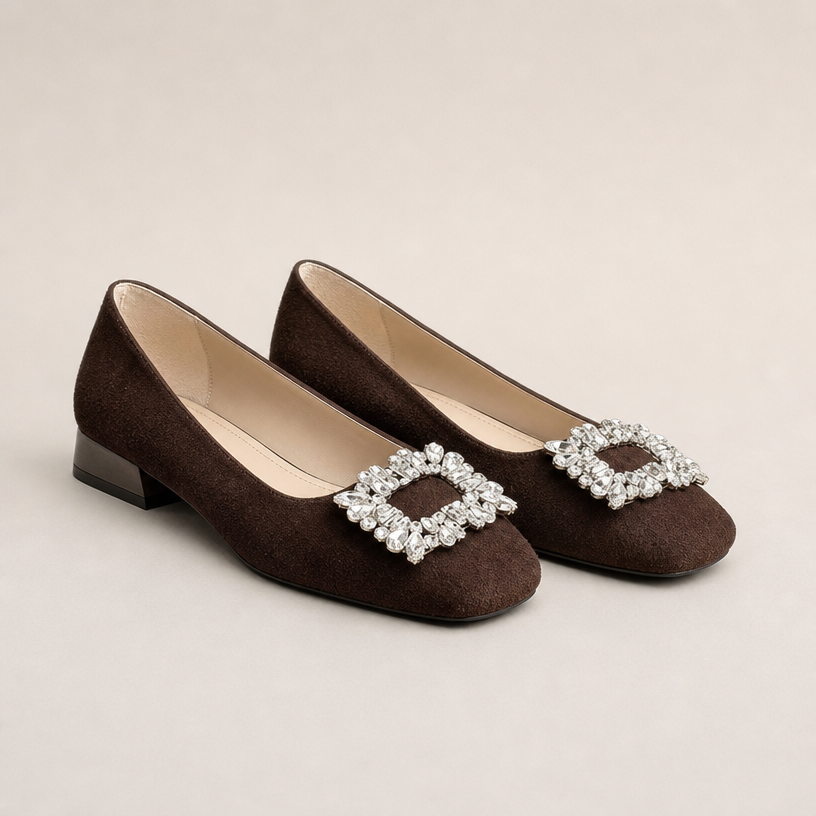 Elegant Women's Orthopedic Square Toe Flats for Effortless Everyday Style and Comfort