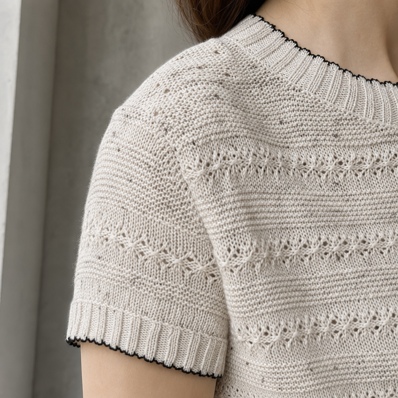 Comfortable Women's Eyelet Knit Pullover with a Chic, Sophisticated Everyday Look