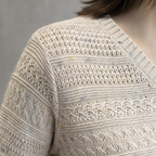 Elegant Eyelet V-Neck Pullover for Women Designed for Modern Everyday Style