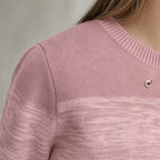 Elegant Women's Colorblock Crew Pullover for a Sophisticated, Polished Everyday Look