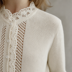 Elegant Women's Scalloped Lace Cardigan for a Sophisticated, Polished Everyday Look