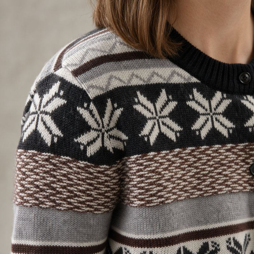 Stylish Women's Fair Isle Cardigan for Everyday Wear and Special Occasions