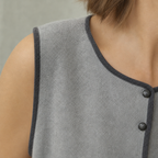 Elegant Women's Tie Front Button Vest for Effortless Everyday Style and Comfort