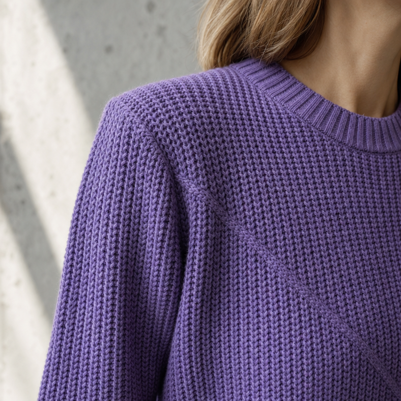 Elegant Women's Chevron Knit Pullover for Effortless Everyday Style and Comfort