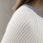Elegant Women's Ribbed Thumbhole Pullover for a Sophisticated, Polished Everyday Look