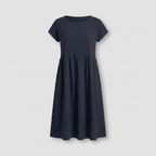 The Effortless Flow Midi Dress Dark Blue